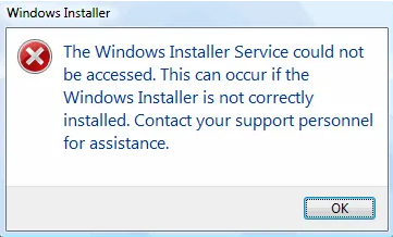 windows installer service could not be accessed