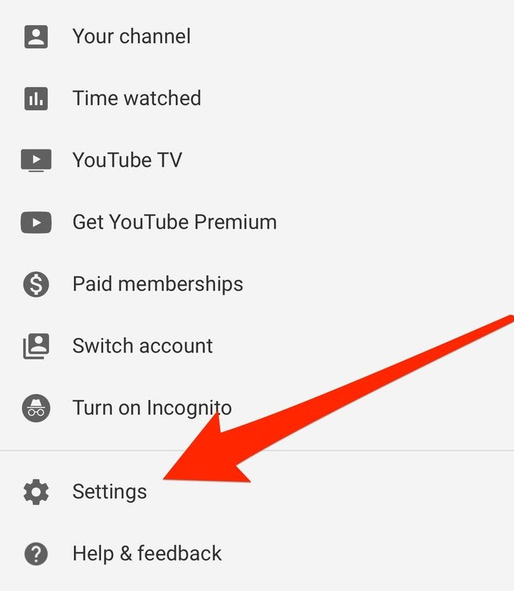youtube tv settings