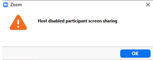 zoom share screen not working windows 7