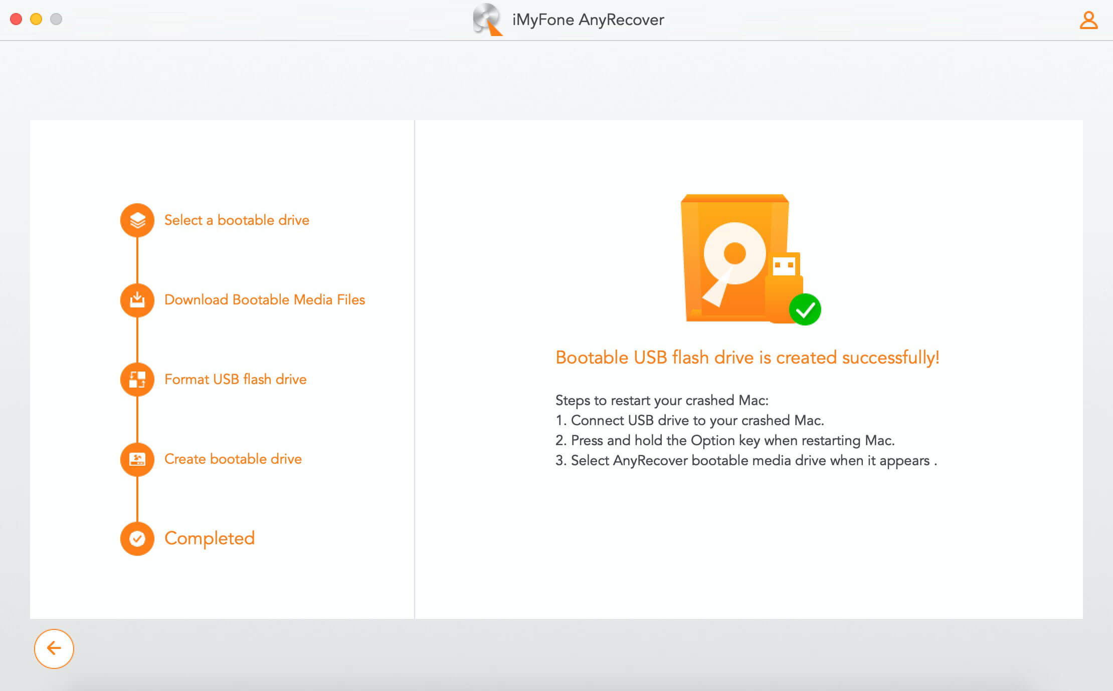 bootable drive created successfully