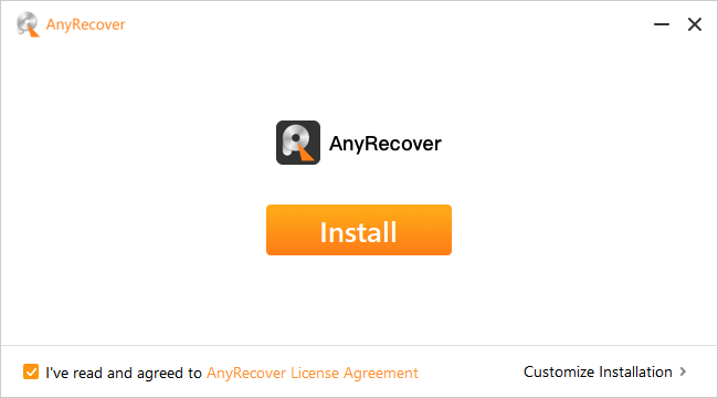 install anyrecover guide