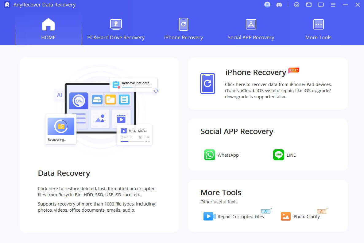 recover Files from Flash Drive using anyrecover