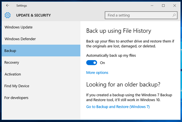 restore windows backup