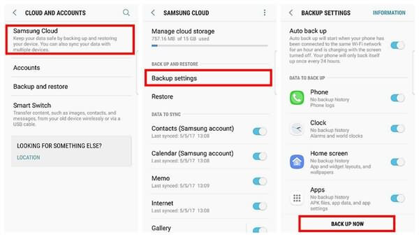 samsung galaxy recovery samsung cloud backup