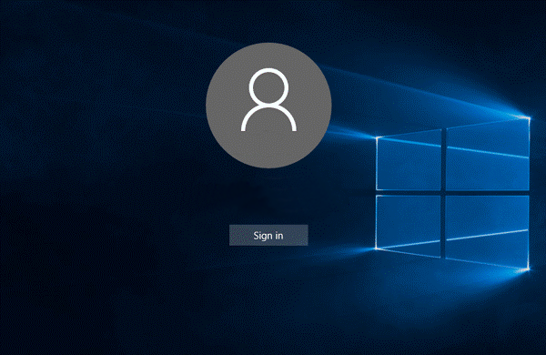 sign in windows 10