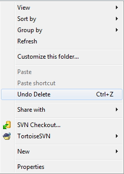 undo deleted files