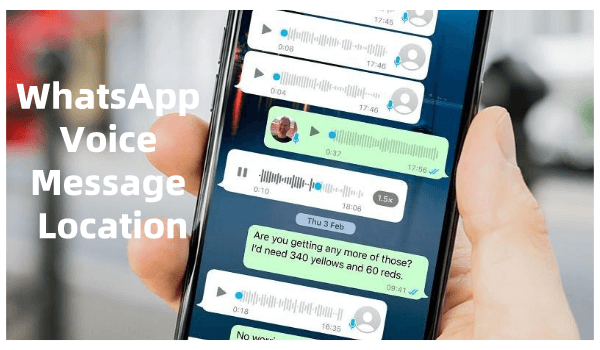 whatsapp voice message location