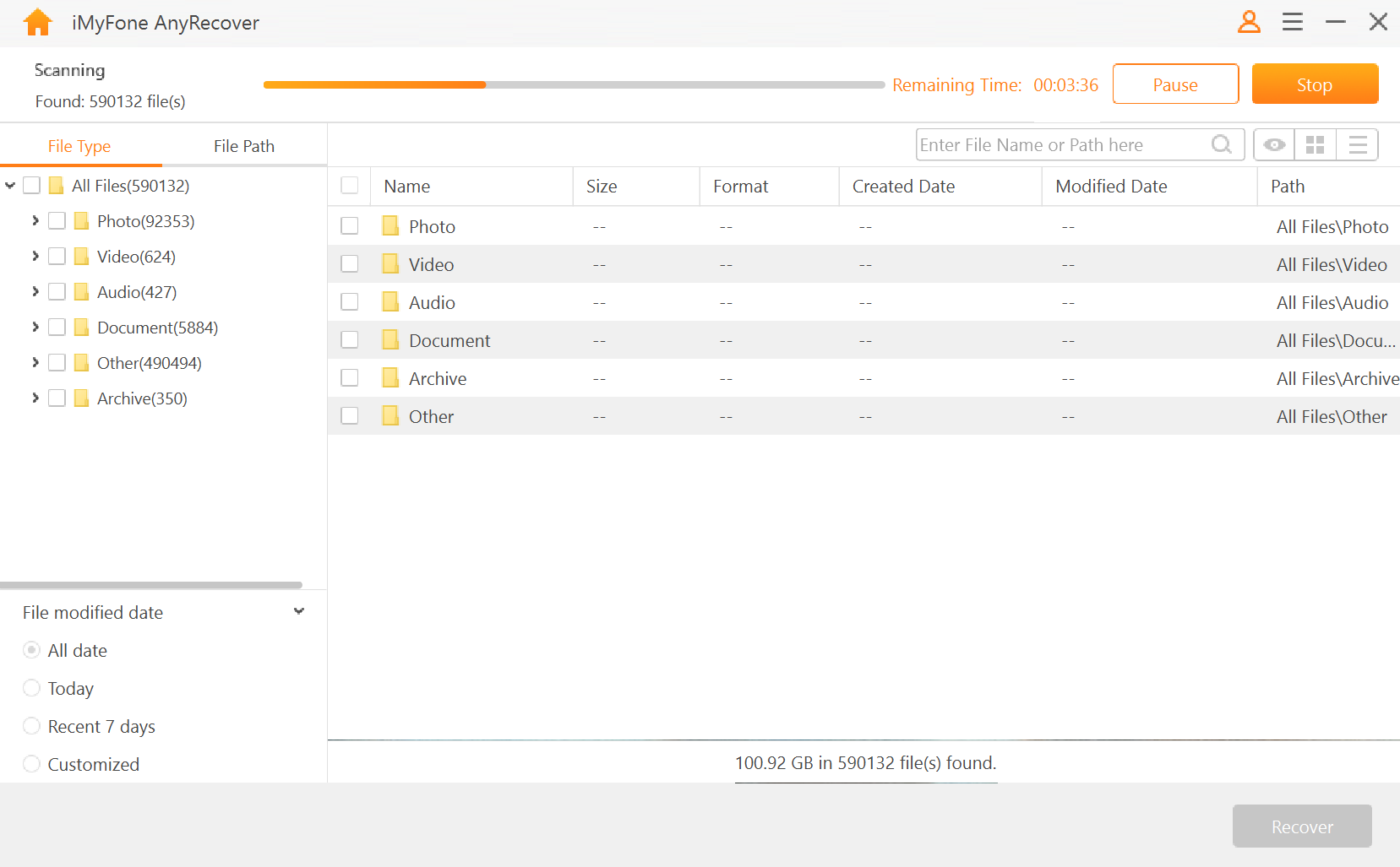 anyrecover_scan_process