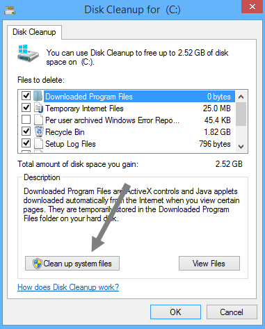 clean up system files