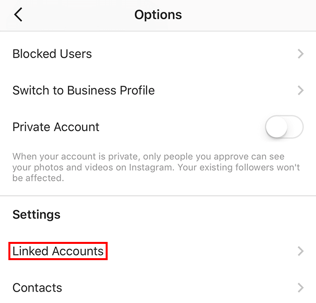 disconnect other accounts ins