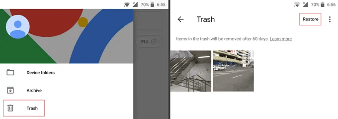 google trash