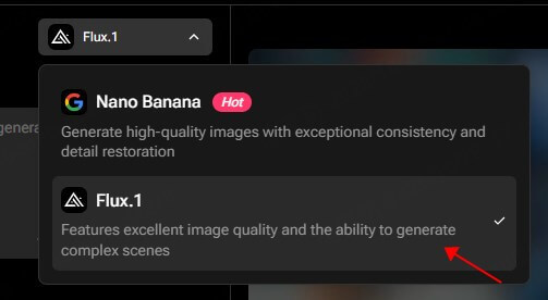 choose Flux.1 AI image generator