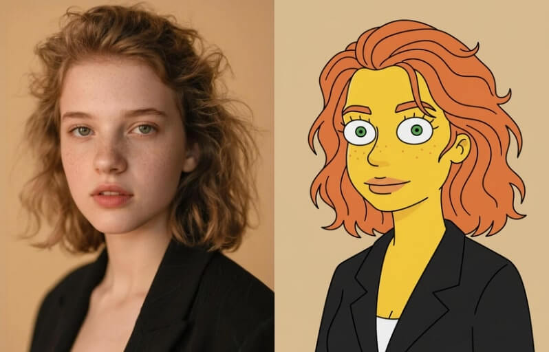 AI Simpsons Filter: Turn Photos Into Springfield Style