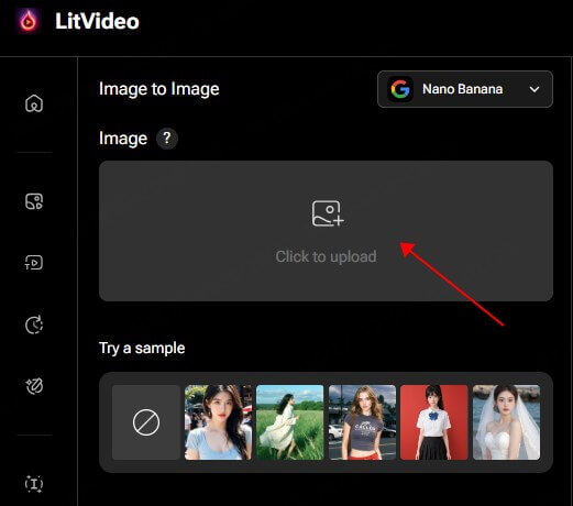 choose image to image mode and upload your photo