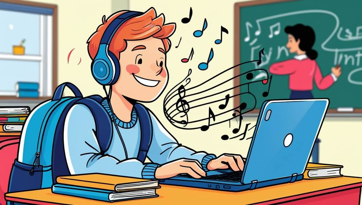 listen to music school chromebook