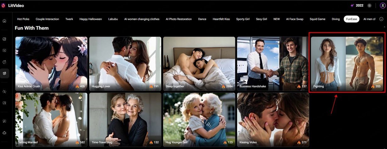 Choose AI Fighting Effect