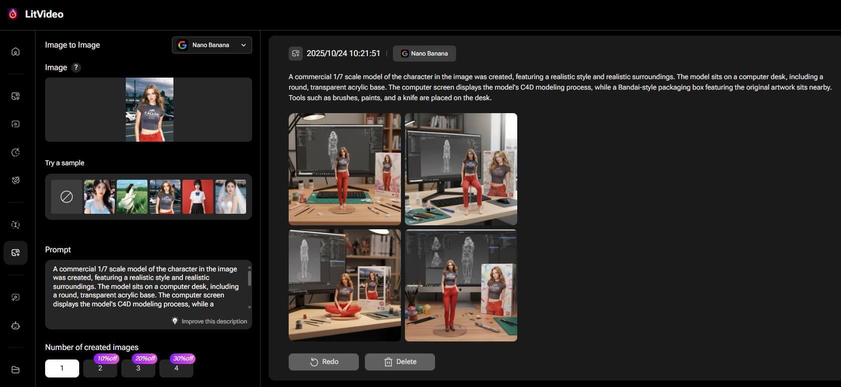 Create AI action figure