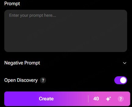 click create button