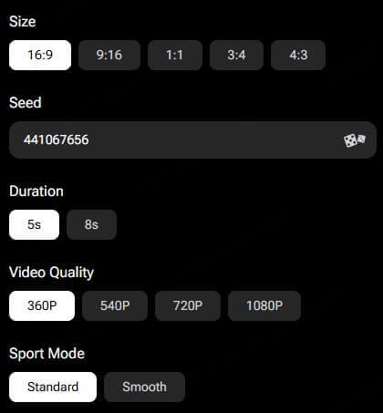 customize parameters