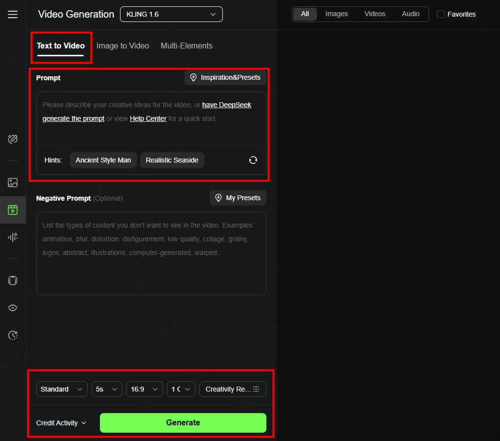 input your text prompt