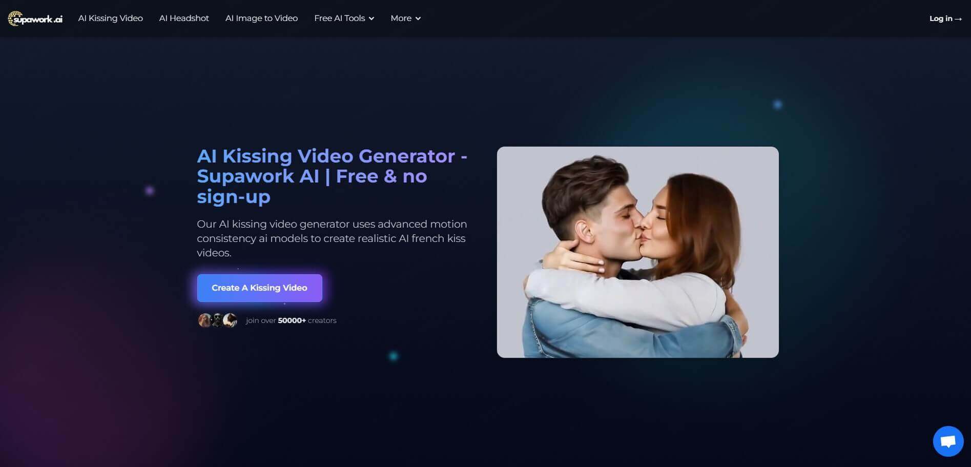 supawork ai kissing generator