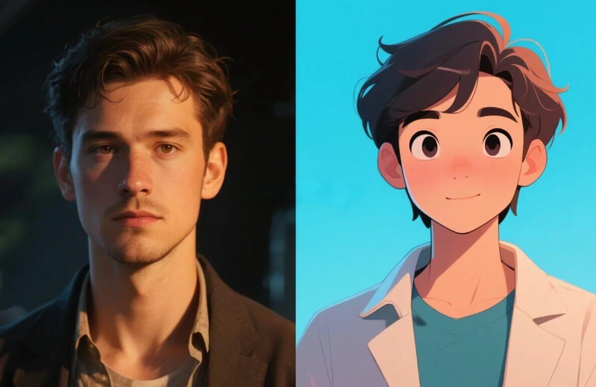 a man and his animated photo