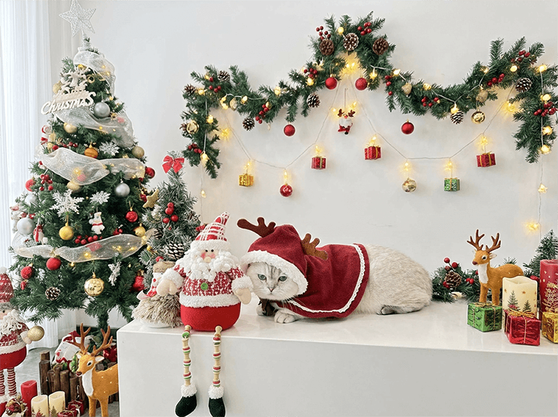 AI ペットのクリスマスイラストを作成