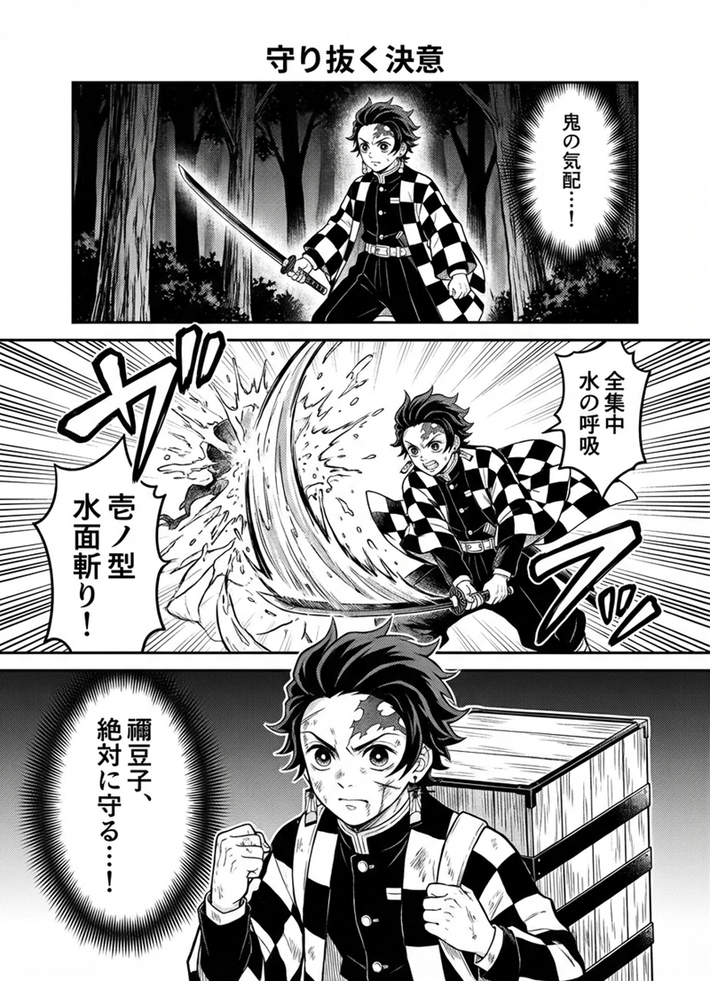 鬼滅の刃 AI同人漫画