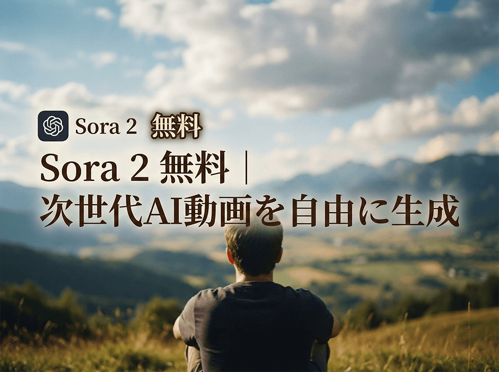 無料でSoraを使える？制限なしでSora動画を生成する方法を徹底解説