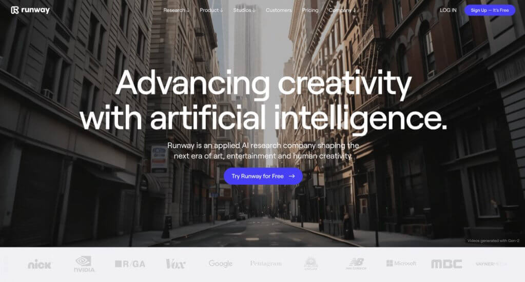 Runway AIビデオジェネレーター