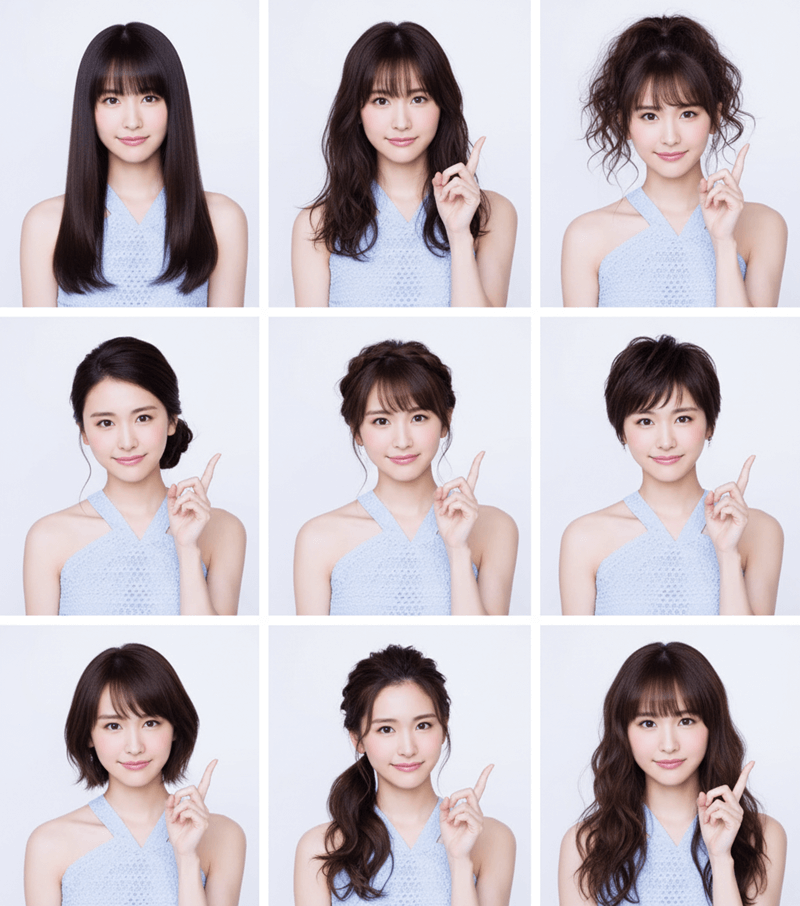 Gemini Nano Banana AI髪型の変更